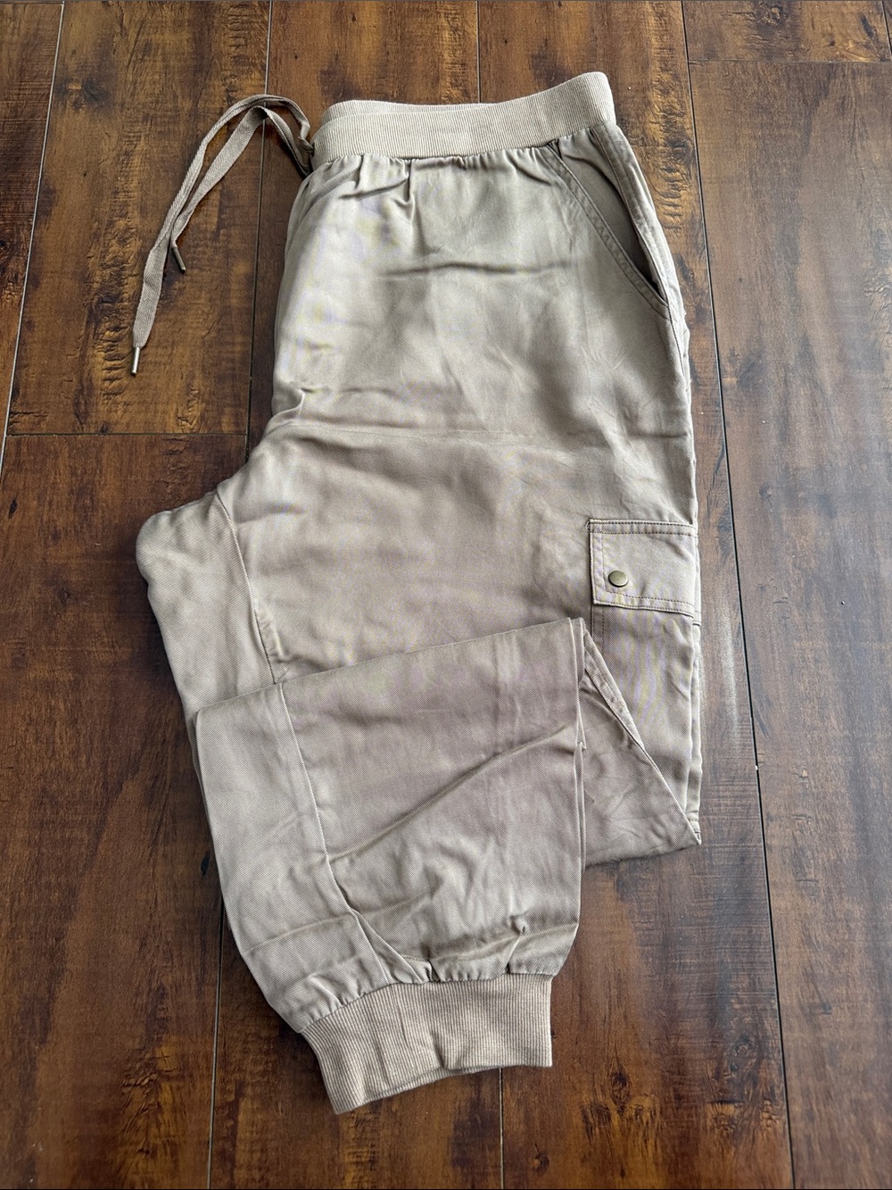 Matilda Jane (Good Hart) Taupe Drawstring Cargo Joggers